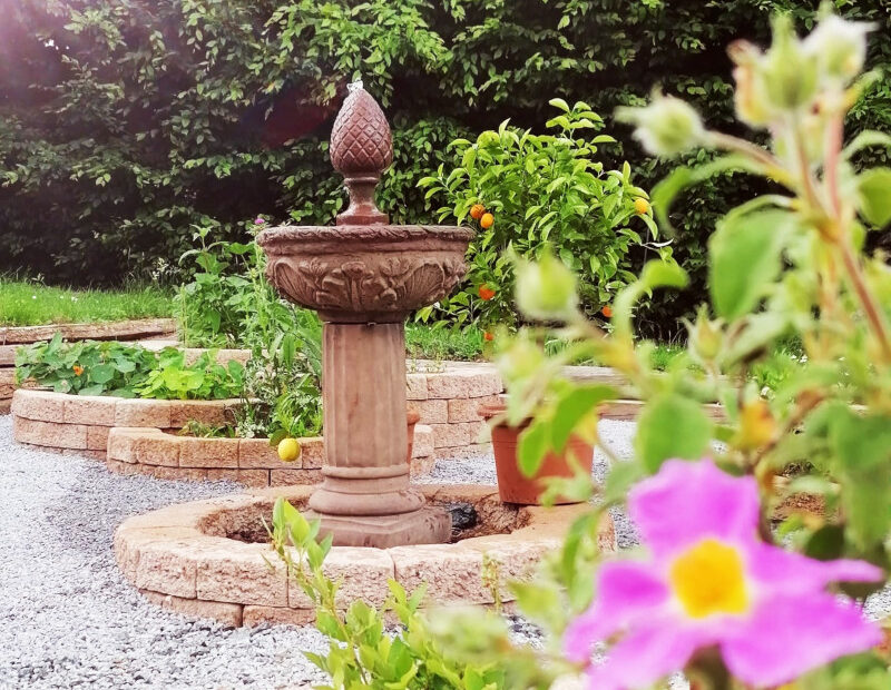 Gartenbrunnen Beuron Kundenfoto