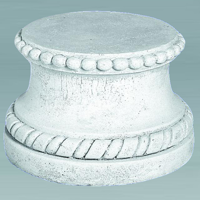 34+ Steinsockel Garten, 42 cm, stellfläche 35 x 16 cm, 24 kg, grau,
